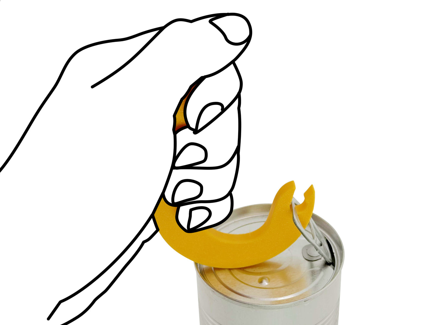 Hook Can Opener – Can Tab Ring Puller, BPA-Free 2-Pack