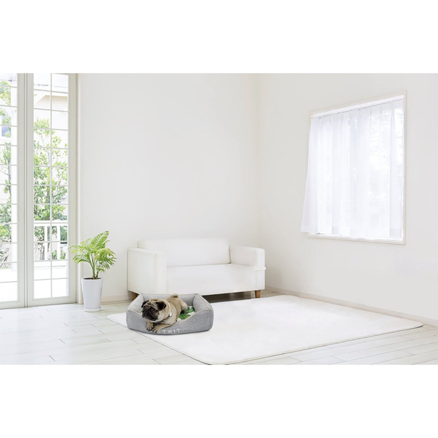 Reversible Memory Foam Pet Bed – Cooling & Warming