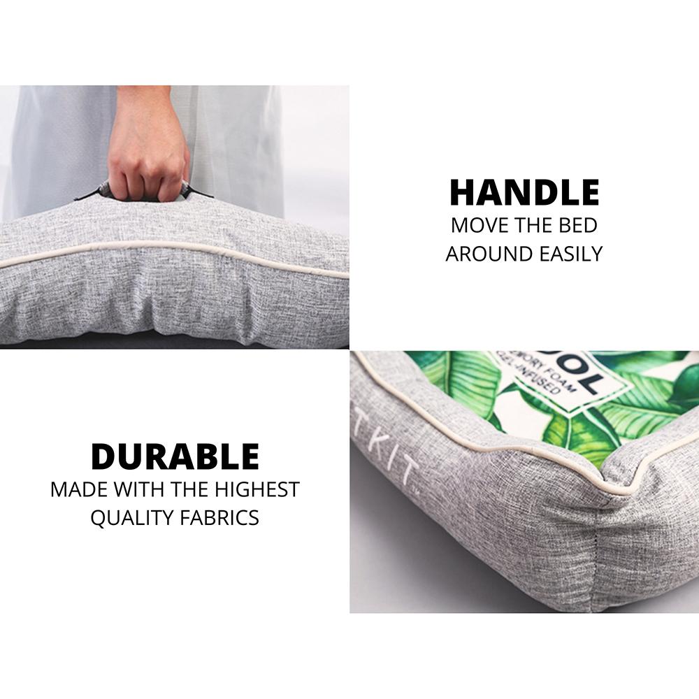 Reversible Memory Foam Pet Bed – Cooling & Warming